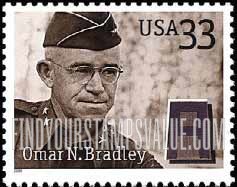 FindYourStampsValue: DISTINGUISHED SOLDIERS - General Omar N. Bradley