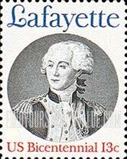 FindYourStampsValue: MARQUIS de LAFAYETTE - American Bicentennial