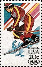 FindYourStampsValue: WINTER OLYMPICS, SARAJEVO 1984 - Downhill skiing