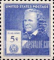 FindYourStampsValue: FAMOUS AMERICAN INVENTORS - Elias Howe