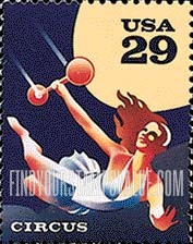 FindYourStampsValue: CIRCUS - Trapeze