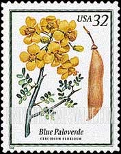 FindYourStampsValue: FLOWERING TREES - Blue Paloverde, Self-adhesive stamp