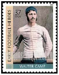 FindYourStampsValue: EARLY FOOTBALL HEROES - Walter Camp, Self-Adhesive stamp