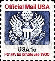 FindYourStampsValue: OFFICIAL MAIL - Great Seal, 1c