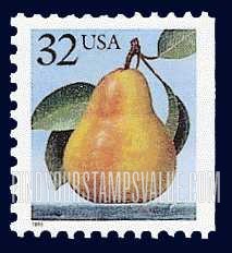 FindYourStampsValue: PEAR - Flora and Fauna, Booklet Stamp
