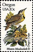 FindYourStampsValue: OREGON - State Birds and Flowers