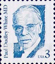 FindYourStampsValue: PAUL DUDLEY WHITE - Great Americans