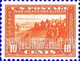 FindYourStampsValue: PANAMA-PACIFIC EXPOSITION ISSUE - Discovery of San Francisco