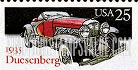 FindYourStampsValue: CLASSIC AUTOMOBILES - 1935 Duesenberg, booklet stamp