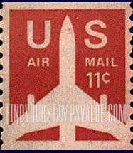 FindYourStampsValue: JET AIRLINER SILHOUETTE, Coil Stamp