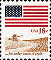 FindYourStampsValue: FLAG AND ANTHEM - Grain field