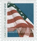 FindYourStampsValue: FLAG, Self-Adhesive Booklet stamp