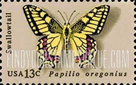 FindYourStampsValue: BUTTERFLIES - Swallowtail