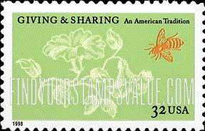 FindYourStampsValue: GIVING AND SHARING, Self-adhesive stamp