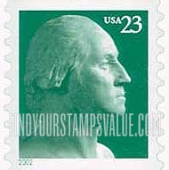 FindYourStampsValue: GEORGE WASHINGTON, Self-Adhesive Coil Stamp