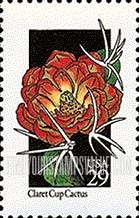 FindYourStampsValue: WILDFLOWERS - Claret Cup Cactus