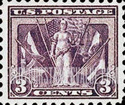 FindYourStampsValue: VICTORY ISSUE - "Victory" and Flags of the Allies