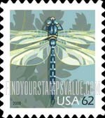 FindYourStampsValue: WILDLIFE - Dragonfly, Self-Adhesive stamp