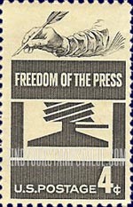 FindYourStampsValue: FREEDOM OF THE PRESS