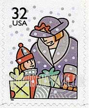 FindYourStampsValue: CHRISTMAS - Holiday shopping, Self-adhesive booklet stamp