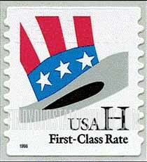 FindYourStampsValue: UNCLE SAM'S HAT, Self-Adhesive Coil stamp