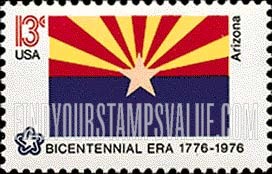 FindYourStampsValue: STATE FLAGS - Arizona