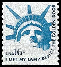 FindYourStampsValue: HEAD, STATUE OF LIBERTY, Coil Stamp - Americana Issue