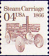 FindYourStampsValue: STEAM CARRIAGE 1866 - Transportation Coil