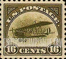 FindYourStampsValue: Air Post: CURTISS JENNY