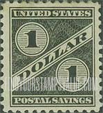FindYourStampsValue: POSTAL SAVINGS - One Dollar