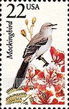 FindYourStampsValue: MOCKINGBIRD - North American Wildlife