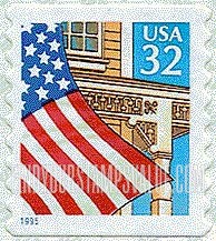 FindYourStampsValue: FLAG OVER PORCH, Self-adhesive Coil stamp