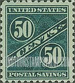 FindYourStampsValue: POSTAL SAVINGS - Fifty Cents