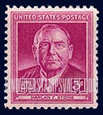 FindYourStampsValue: CHIEF JUSTICE HARLAN FISKE STONE
