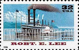 FindYourStampsValue: RIVERBOATS - Robert E.Lee, Self-adhesive stamp