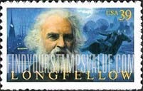 FindYourStampsValue: HENRY WADSWORTH LONGFELLOW, Self-Adhesive stamp