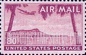 FindYourStampsValue: DIAMOND HEAD, HONOLULU, HAWAII