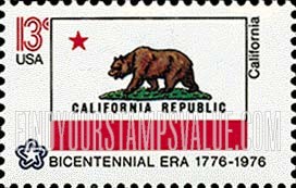 FindYourStampsValue: STATE FLAGS - California