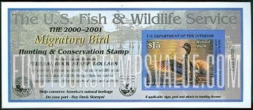 FindYourStampsValue: MOTTLED DUCK, Self-adhesive Stamp