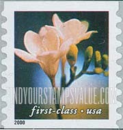 FindYourStampsValue: FLOWERS - Freesia Lily, Self-Adhesive Coil Stamp