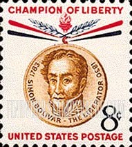 FindYourStampsValue: SIMON BOLIVAR - Champion of Liberty