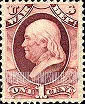 FindYourStampsValue: WAR - Benjamin Franklin