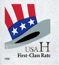 FindYourStampsValue: UNCLE SAM'S HAT, Self-Adhesive Booklet stamp