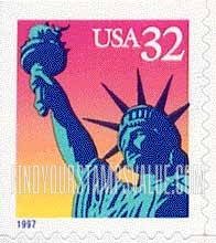 FindYourStampsValue: STATUE OF LIBERTY, Self-Adhesive Booklet stamp