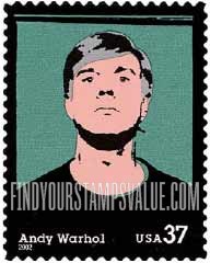 FindYourStampsValue: ANDY WARHOL, ARTIST, Self-Adhesive stamp