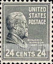 FindYourStampsValue: PRESIDENTIAL ISSUE - Benjamin Harrison