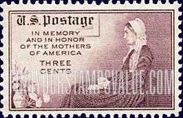 FindYourStampsValue: MOTHERS OF AMERICA - Adaptation of Whistler's Portrait of his Mother