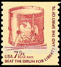 FindYourStampsValue: DRUM, Coil Stamp - Americana Issue