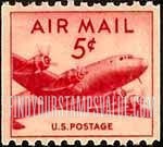 FindYourStampsValue: DC-4 SKYMASTER - 5c, Coil Stamp