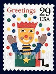 FindYourStampsValue: CHRISTMAS - Jack-in-the-box